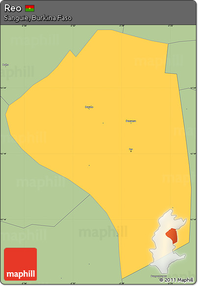 Savanna Style Simple Map of Reo