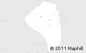 Silver Style Simple Map of Reo, single color outside
