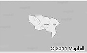 Gray 3D Map of Boussouma, single color outside