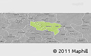 Physical Panoramic Map of Boussouma, desaturated