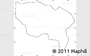 Blank Simple Map of Boussouma, cropped outside, no labels