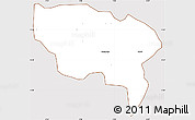 Classic Style Simple Map of Boussouma, cropped outside