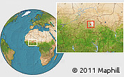 Satellite Location Map of Mane, highlighted parent region, within the entire country