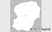 Gray Simple Map of Mane, cropped outside
