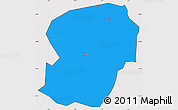 Political Simple Map of Mane, cropped outside