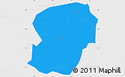 Political Simple Map of Mane, single color outside