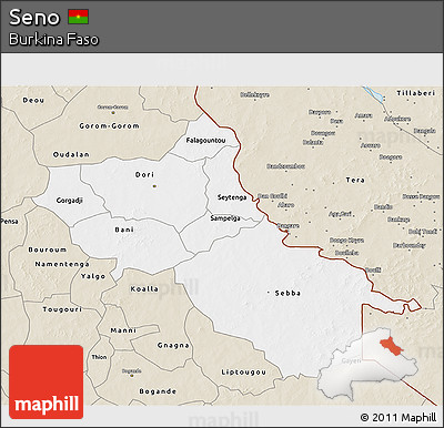 Classic Style 3D Map of Seno