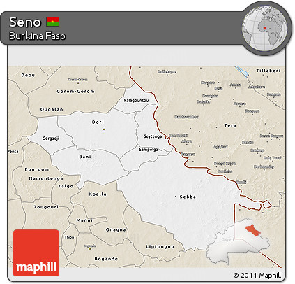 Classic Style 3D Map of Seno