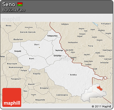Classic Style 3D Map of Seno
