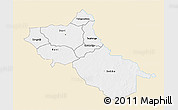 Classic Style 3D Map of Seno, single color outside