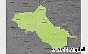 Physical 3D Map of Seno, darken, desaturated