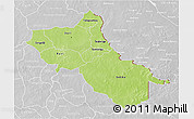 Physical 3D Map of Seno, lighten, desaturated
