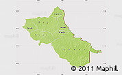 Physical Map of Seno, cropped outside