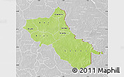 Physical Map of Seno, lighten, desaturated