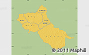 Savanna Style Map of Seno, single color outside