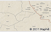 Shaded Relief 3D Map of Sampelga
