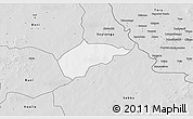 Silver Style 3D Map of Sampelga