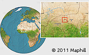 Satellite Location Map of Sampelga