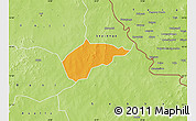 Political Map of Sampelga, physical outside