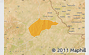 Political Map of Sampelga, satellite outside