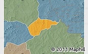 Political Map of Sampelga, semi-desaturated