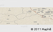 Shaded Relief Panoramic Map of Sampelga