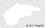 Silver Style Simple Map of Sampelga, single color outside