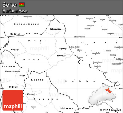 Blank Simple Map of Seno