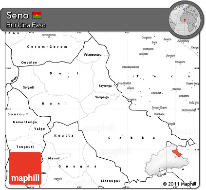 Blank Simple Map of Seno