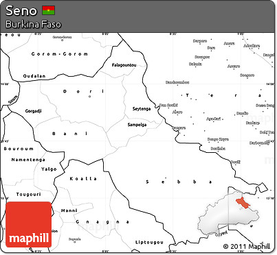 Blank Simple Map of Seno