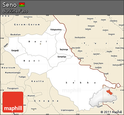 Classic Style Simple Map of Seno