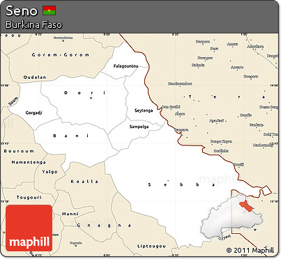 Classic Style Simple Map of Seno
