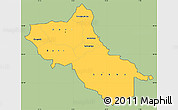 Savanna Style Simple Map of Seno, cropped outside