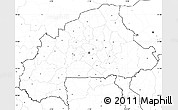 Blank Simple Map of Burkina Faso, no labels