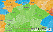 Political Shades 3D Map of Sissili