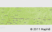 Physical Panoramic Map of Boura