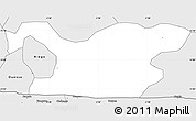 Silver Style Simple Map of Boura