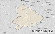 Shaded Relief 3D Map of Sapouy, desaturated