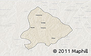Shaded Relief 3D Map of Sapouy, lighten