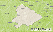 Shaded Relief 3D Map of Sapouy, physical outside