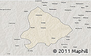 Shaded Relief 3D Map of Sapouy, semi-desaturated