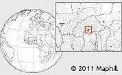 Blank Location Map of Sapouy, within the entire country
