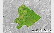 Satellite Map of Sapouy, lighten, desaturated
