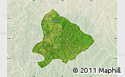 Satellite Map of Sapouy, lighten