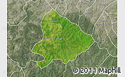 Satellite Map of Sapouy, semi-desaturated