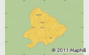 Savanna Style Map of Sapouy, single color outside