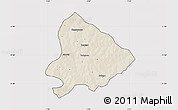 Shaded Relief Map of Sapouy, cropped outside