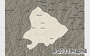 Shaded Relief Map of Sapouy, darken