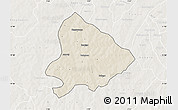 Shaded Relief Map of Sapouy, lighten