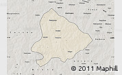 Shaded Relief Map of Sapouy, semi-desaturated
